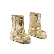 Ruched Loose Fit Metallic Boots-3