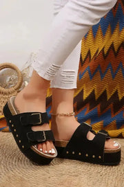 Sassy Strides Suede Slippers-4