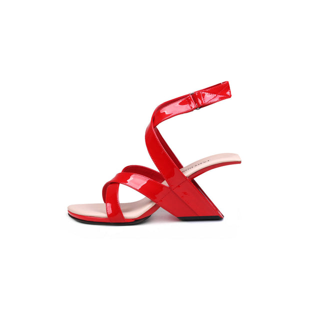 Sexy Criss Cross Ankle Strap High Heels-5