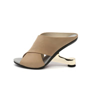 Sexy Open Toe Ankle Mules-0