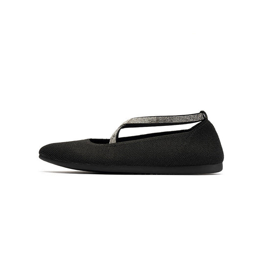 Shallow Pointed Toe Flat Versatile Commuter Ballet Shoes-0
