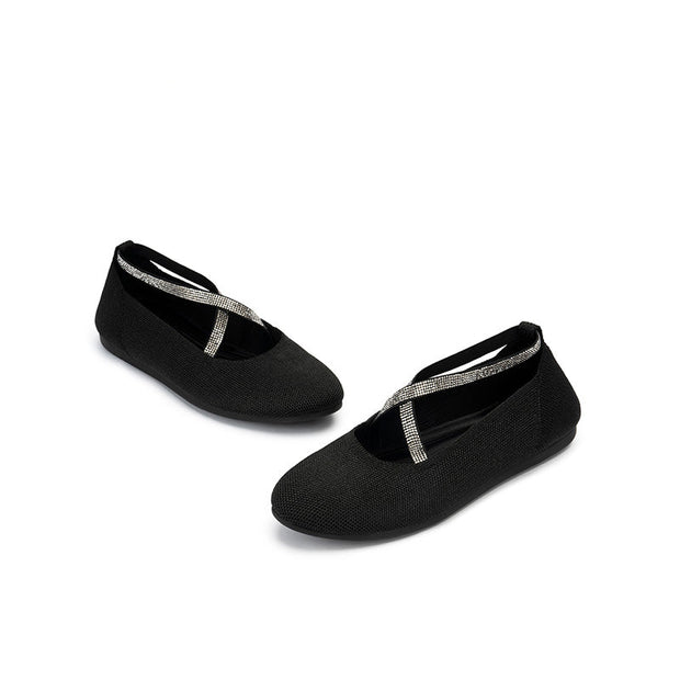 Shallow Pointed Toe Flat Versatile Commuter Ballet Shoes-4