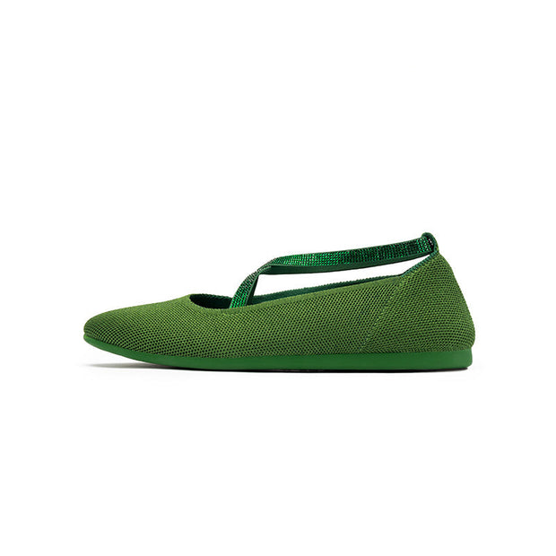Shallow Pointed Toe Flat Versatile Commuter Ballet Shoes-5