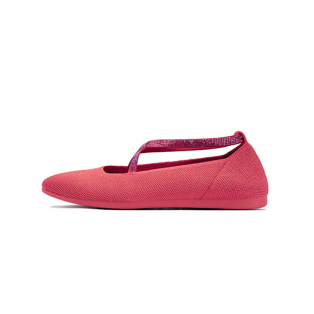 Shallow Pointed Toe Flat Versatile Commuter Ballet Shoes-9