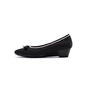 Shallow Wedge Comfortable Soft Sole Work Shoes-0