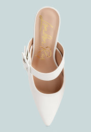 Shein Star Slim Block Heel Mules-4