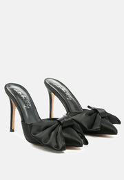 Sidonie Bow Detail Stiletto Mules-1