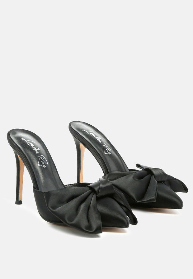 Sidonie Bow Detail Stiletto Mules-1