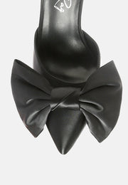 Sidonie Bow Detail Stiletto Mules-3