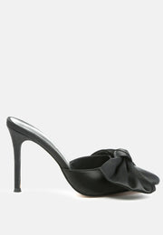 Sidonie Bow Detail Stiletto Mules-0