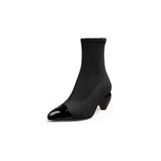 Sock Boots with Spiral Heels-1