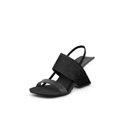 Square Toe Thick Strap Slip On Sandals-1