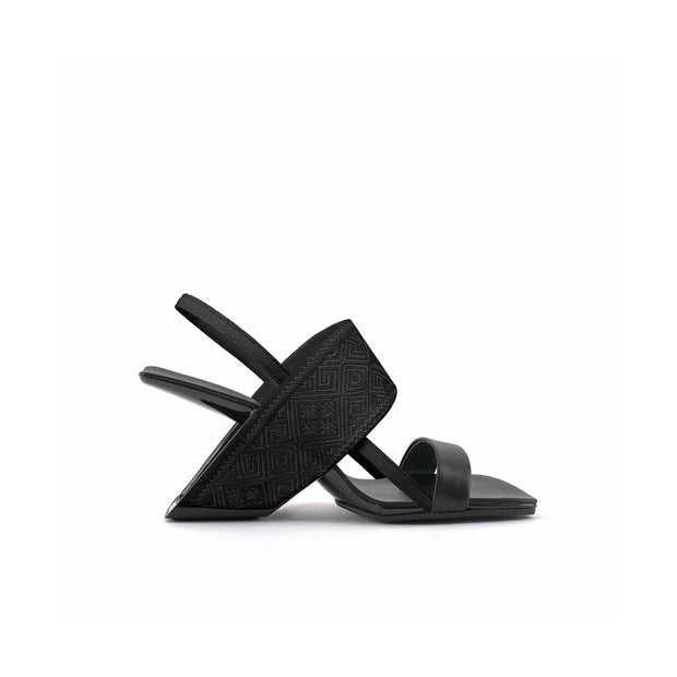 Square Toe Thick Strap Slip On Sandals-2