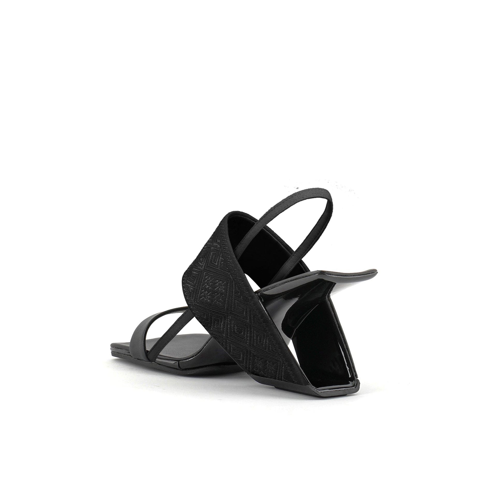 Square Toe Thick Strap Slip On Sandals-3