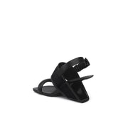 Square Toe Wide Strap Slingback Sandals-3
