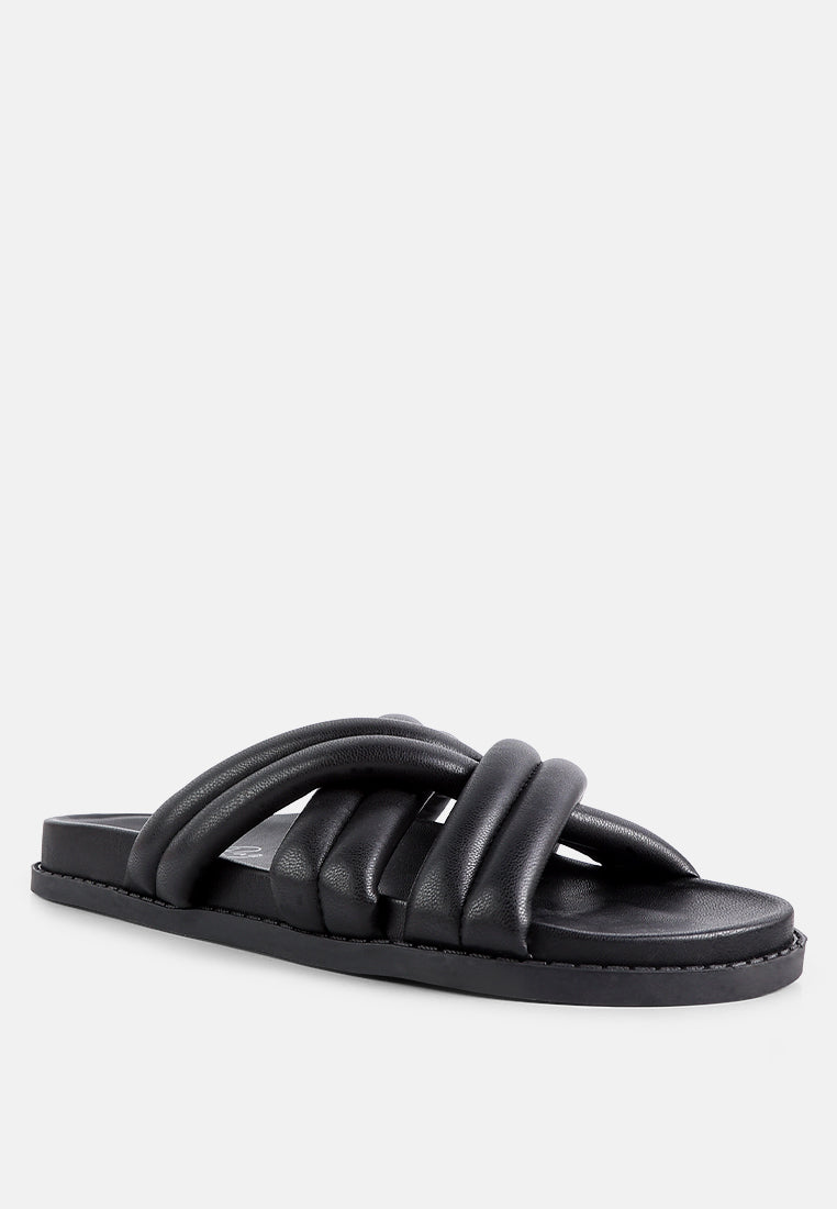 Tora Quilted Strap Slider Flats-1