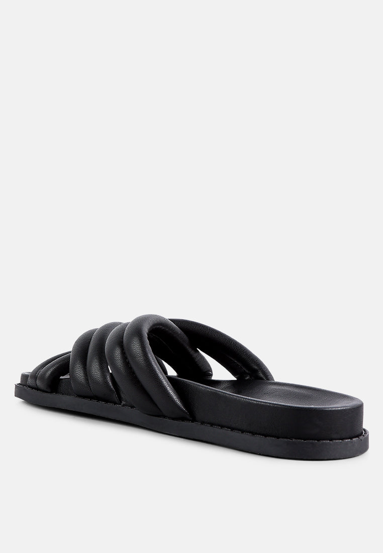Tora Quilted Strap Slider Flats-2