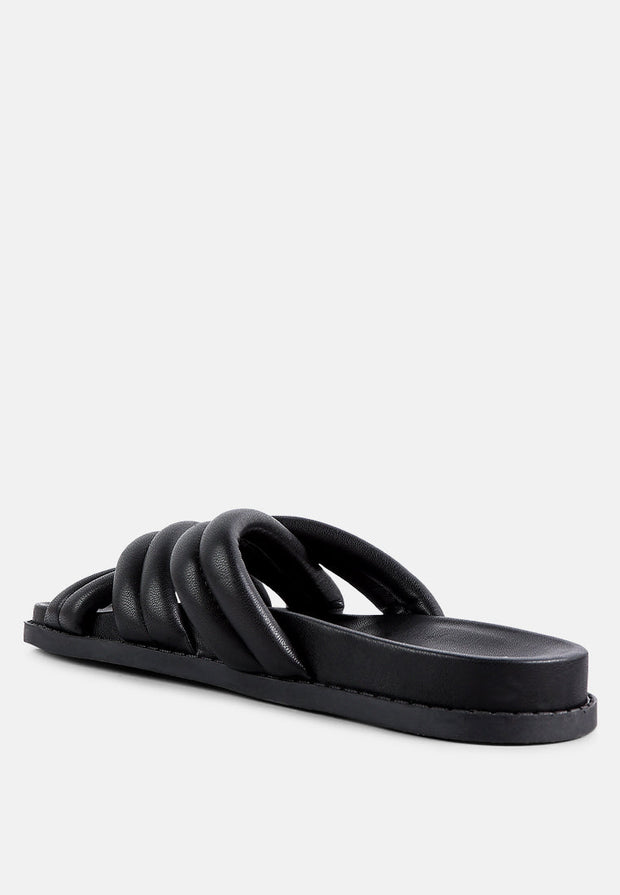 Tora Quilted Strap Slider Flats-2