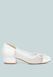 Tudum Rhinestone Detail Mesh Ballerinas-0