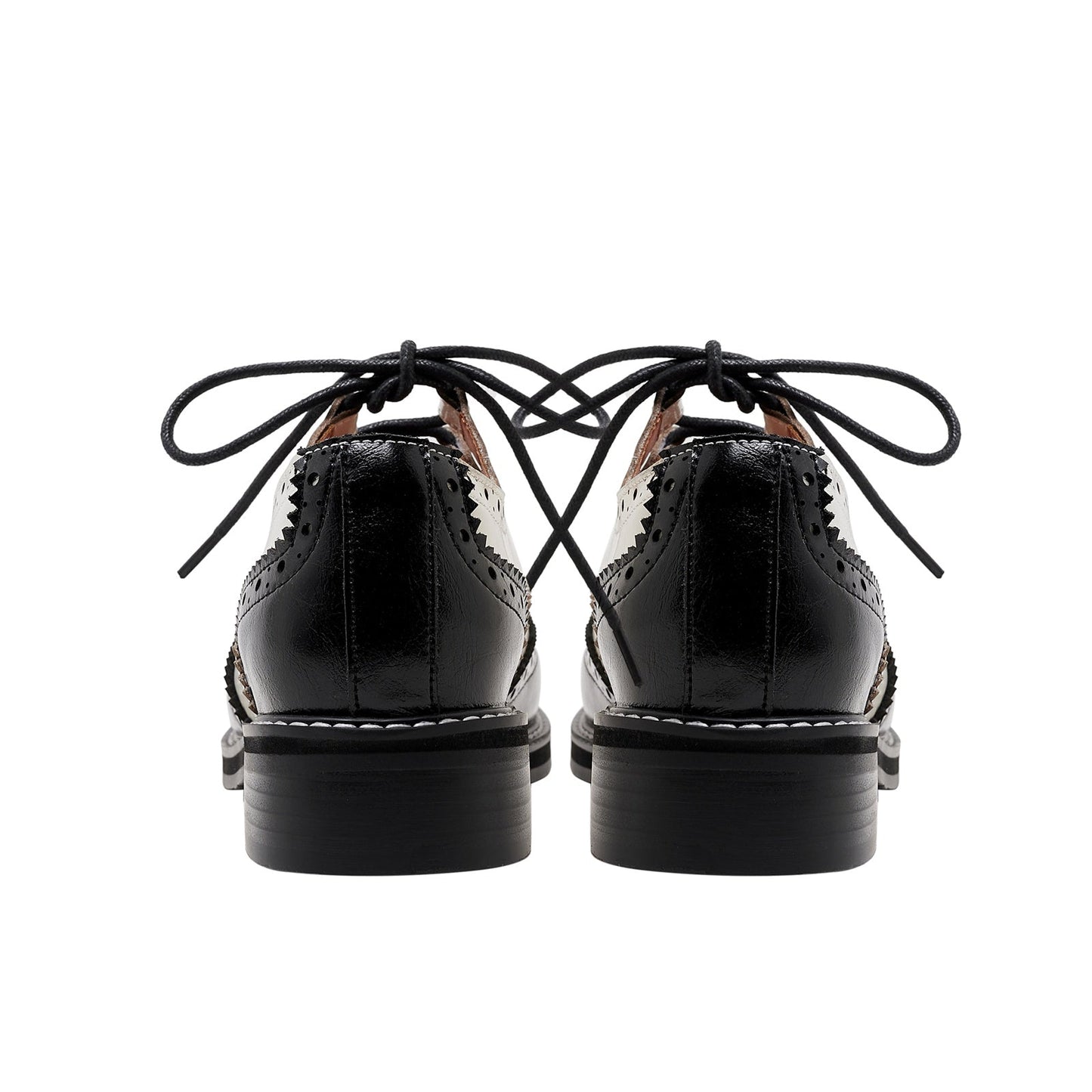 Two Tone Oxford Lace Up Shoes-3