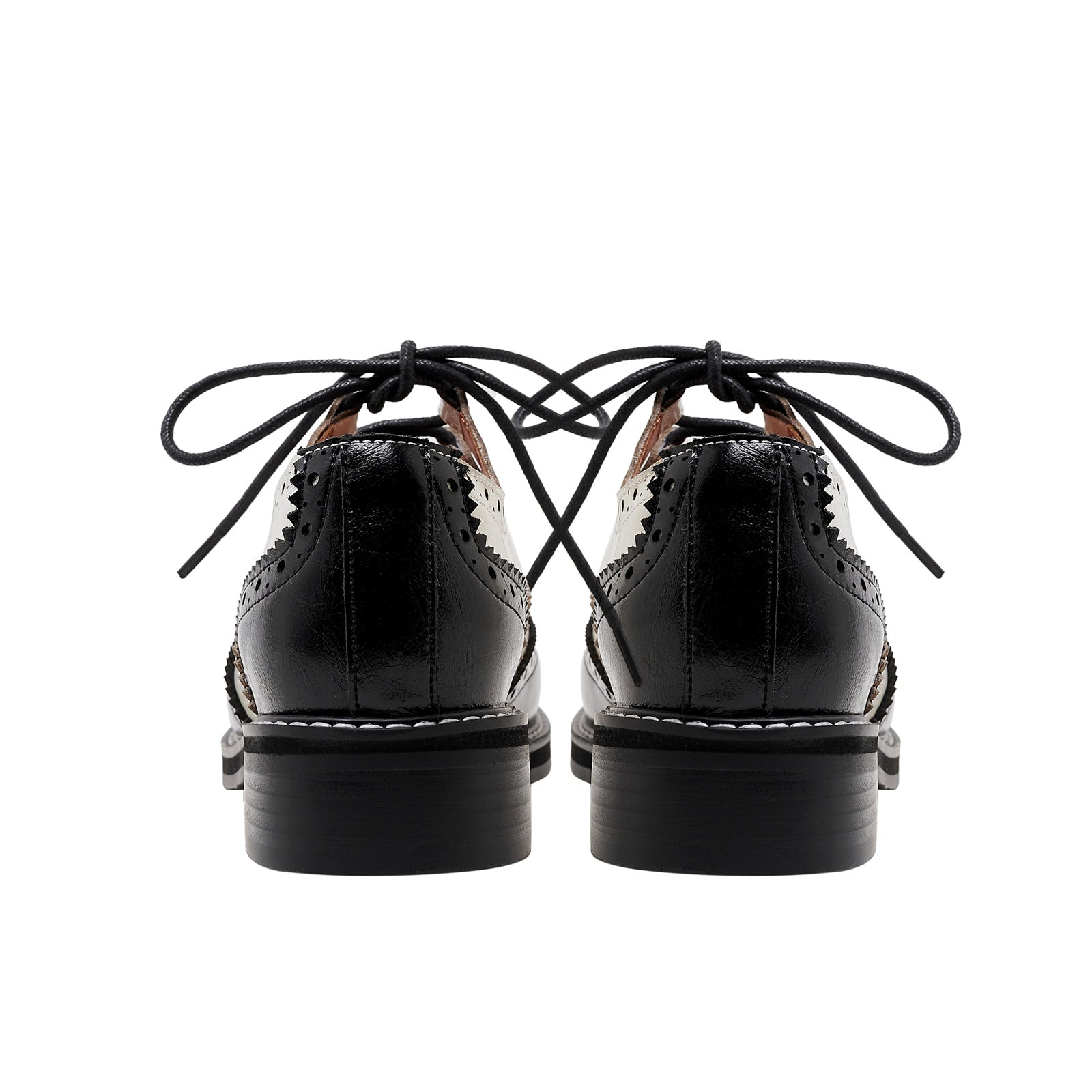 Two Tone Oxford Lace Up Shoes-3