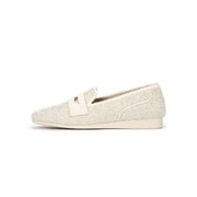 Versatile Soft Sole Slip On Tweed Loafers-5