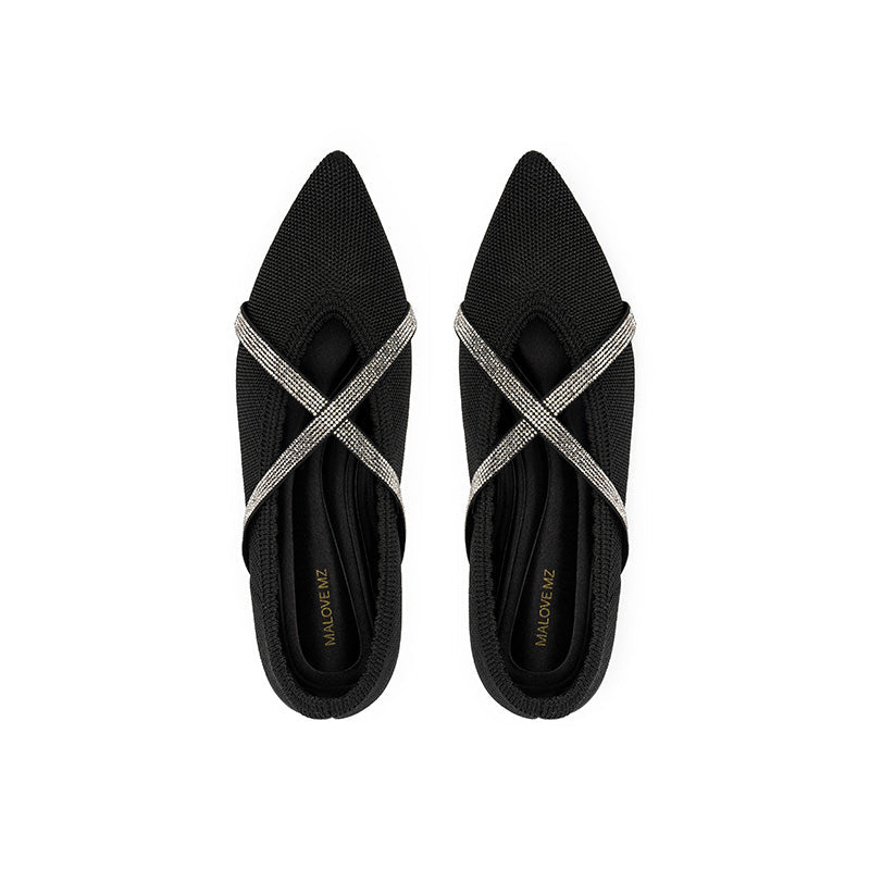 Voguish Pointed Toe Flats-1