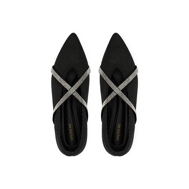 Voguish Pointed Toe Flats-1