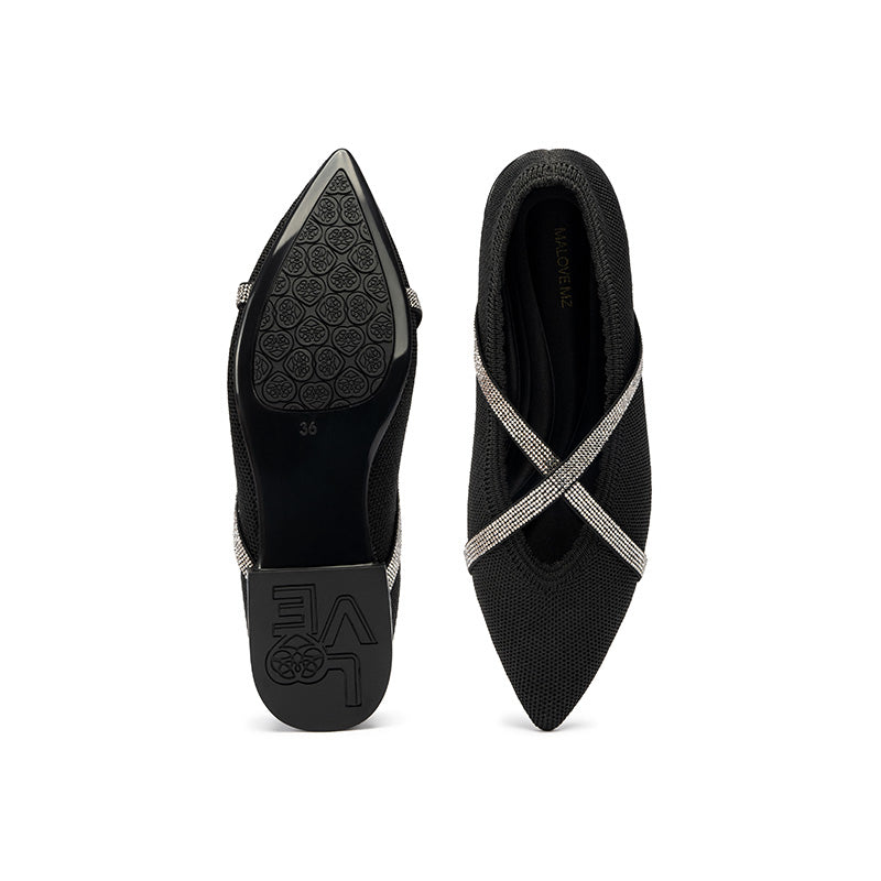 Voguish Pointed Toe Flats-2