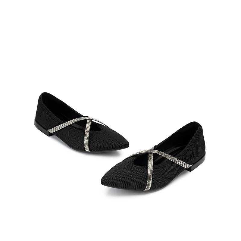 Voguish Pointed Toe Flats-3