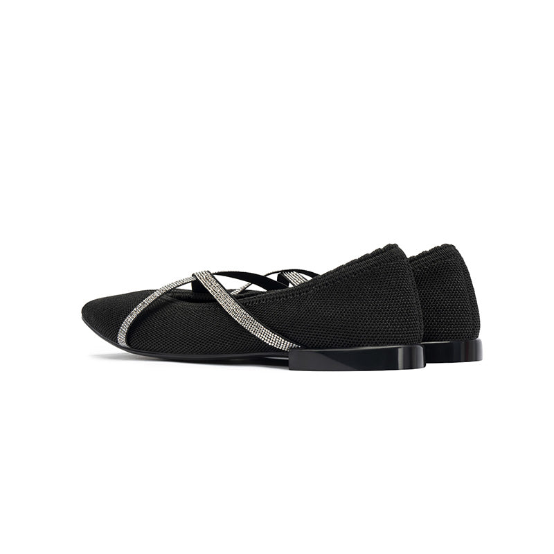 Voguish Pointed Toe Flats-4