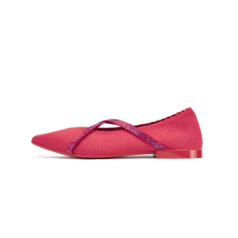 Voguish Pointed Toe Flats-9