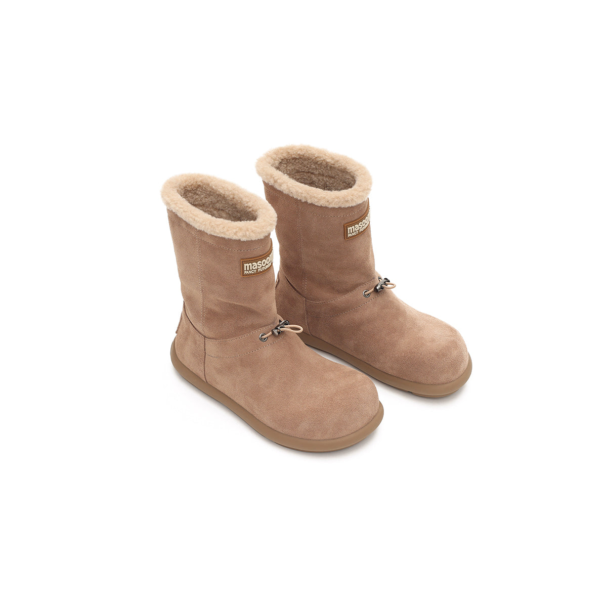 Warm Fleece-Lined Flat Snow Boots-4
