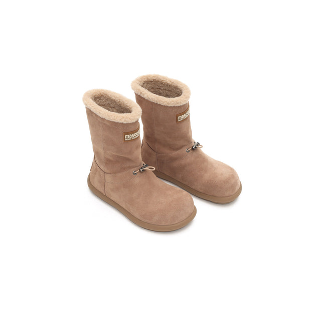 Warm Fleece-Lined Flat Snow Boots-4