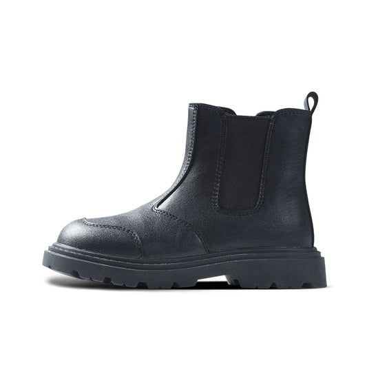 Warm Wrap Non-Slip Black Chelsea Boots-0